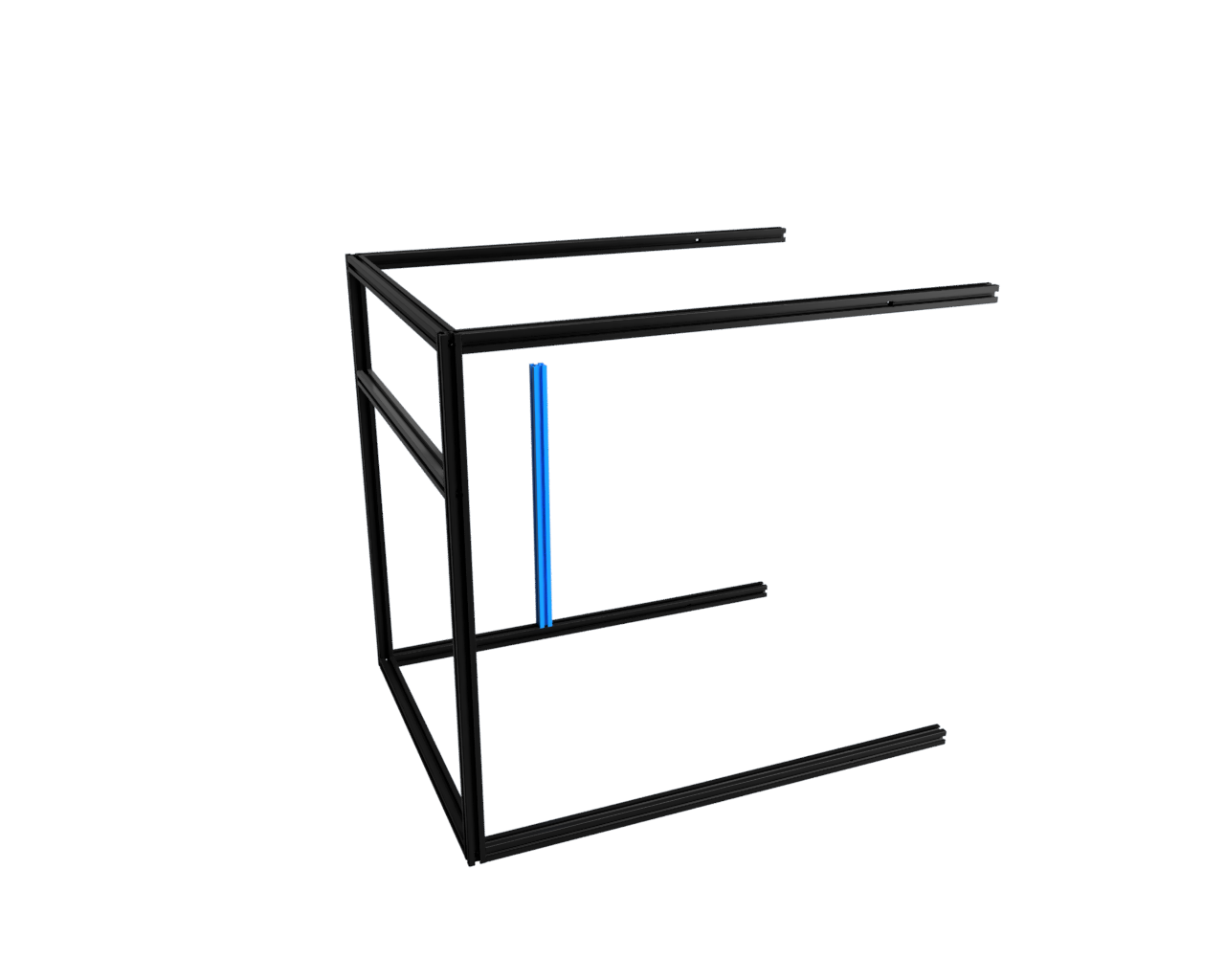 Step 3 – Install rear z rail extrusion